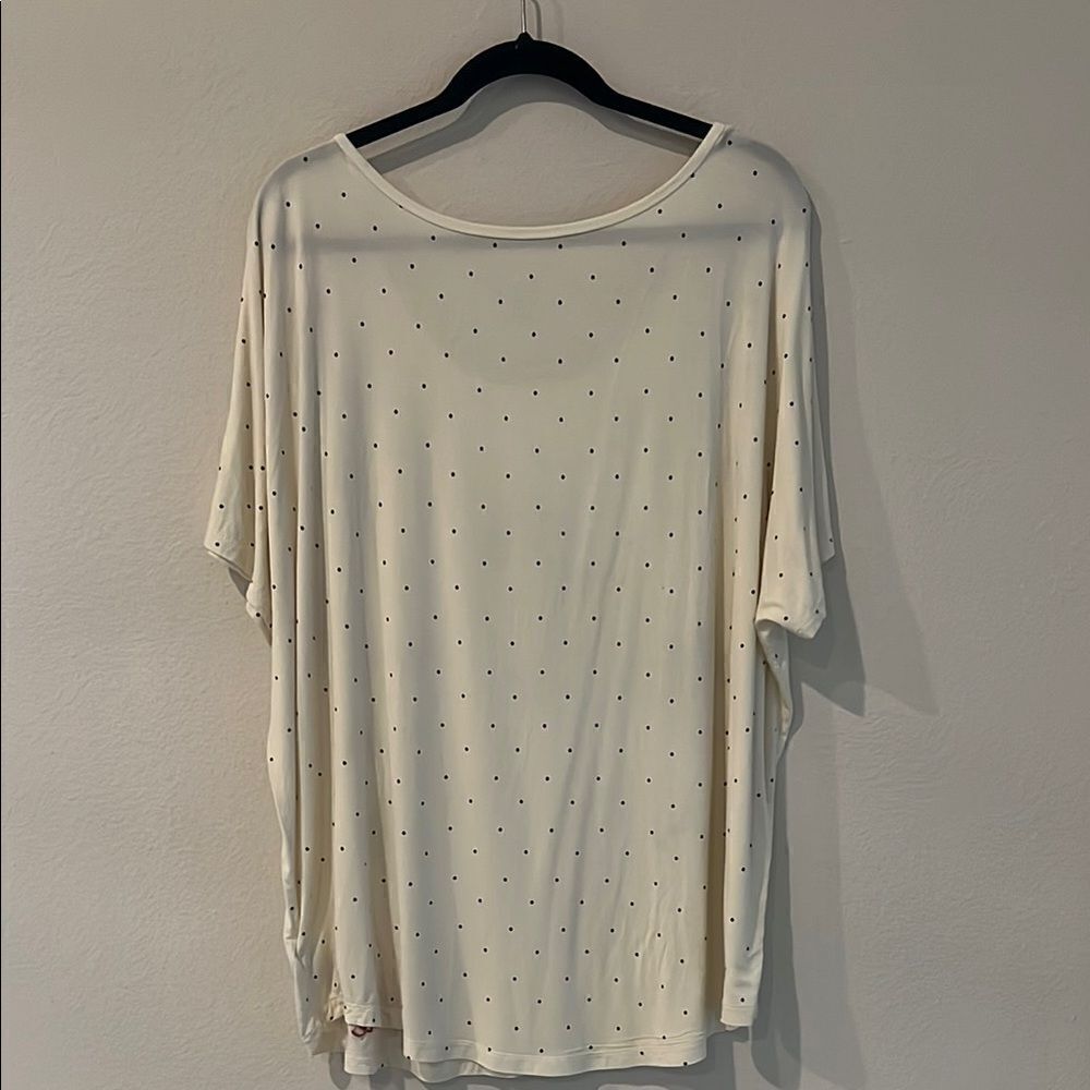 Disney Parks Disney Minnie Mouse Polka Dot Women's Top - Cream - Picture 5 of 6